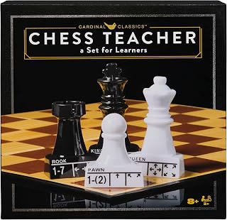 Spin Master Games Cardinal Classics Chess Teacher | Learn to Play Chess with Large Pieces That Show Direction & Movement, First Chess Set, For 2 Players, Ages 8 & Up