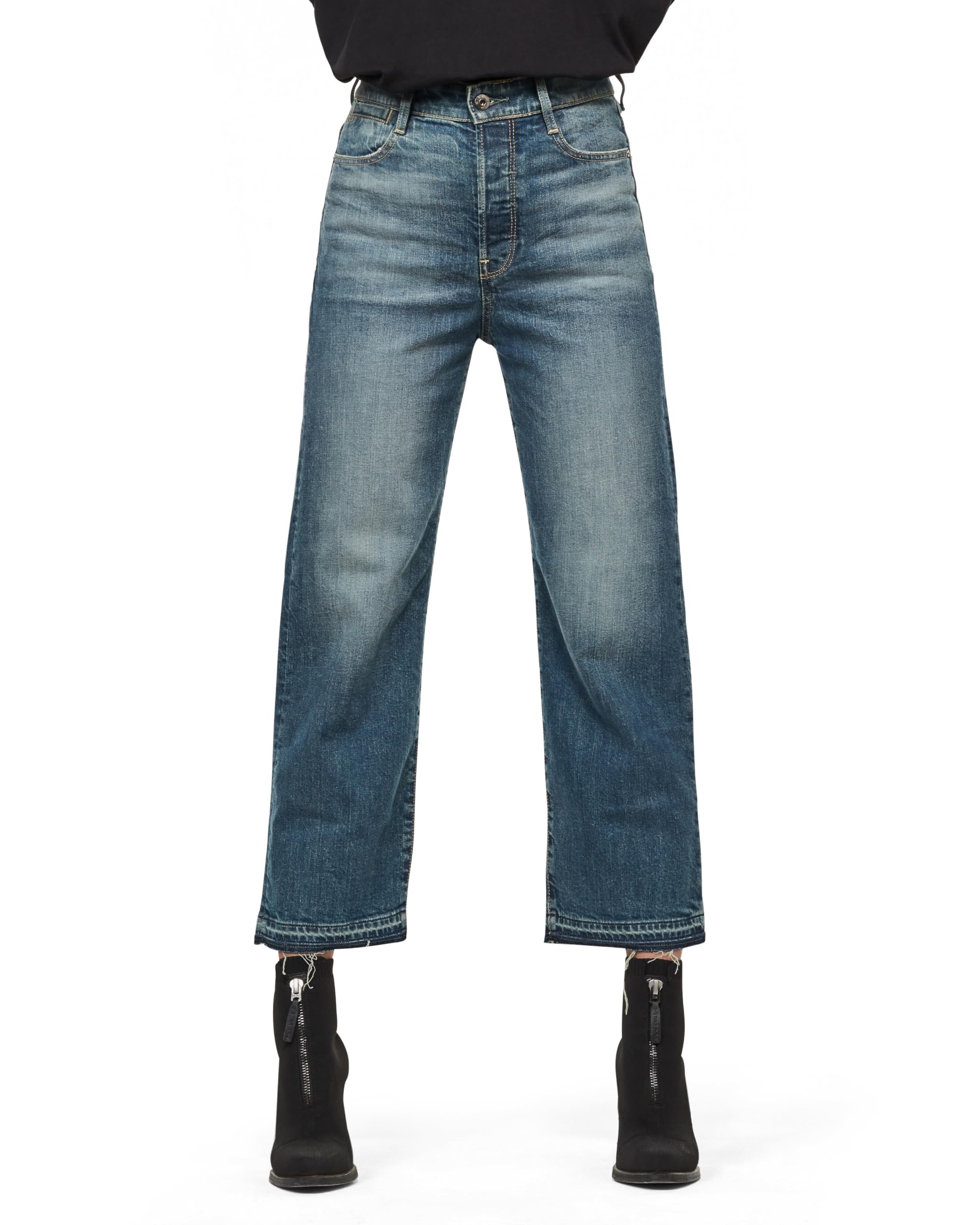 G-Star - Tedie Ultra High Straight Fit Jeans, Jeans Donna