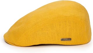 Sterkowski Model Gecko | 100% Linen Flat Cap for Men and Women | Breathable Summer Ivy League Cap Without Lining