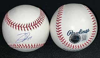 Jackson Chourio Brewers Autographed Signed Official Baseball Beckett Witness Hologram