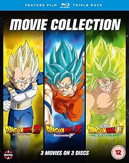 Dragon Ball Movie Trilogy (Battle Of Gods, Resurrection F , Broly) [Blu-ray]