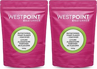 Westpoint Naturals, Premium Fortified Nutritional Yeast Flakes, 200g (Pack of 2)