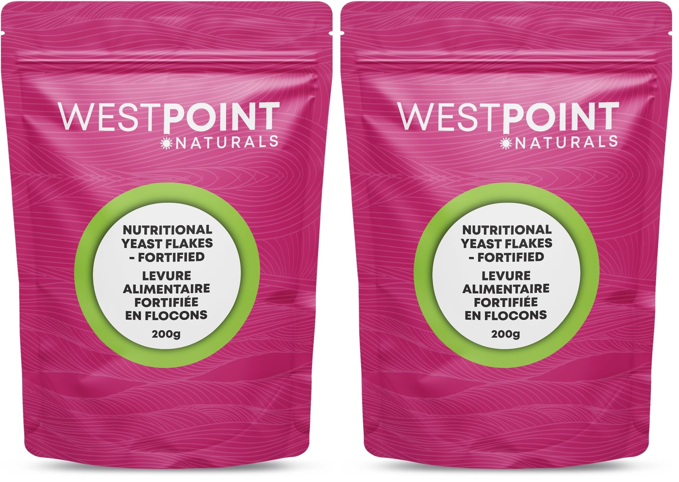 Westpoint Naturals, Premium Fortified Nutritional Yeast Flakes, 200g (Pack of 2)