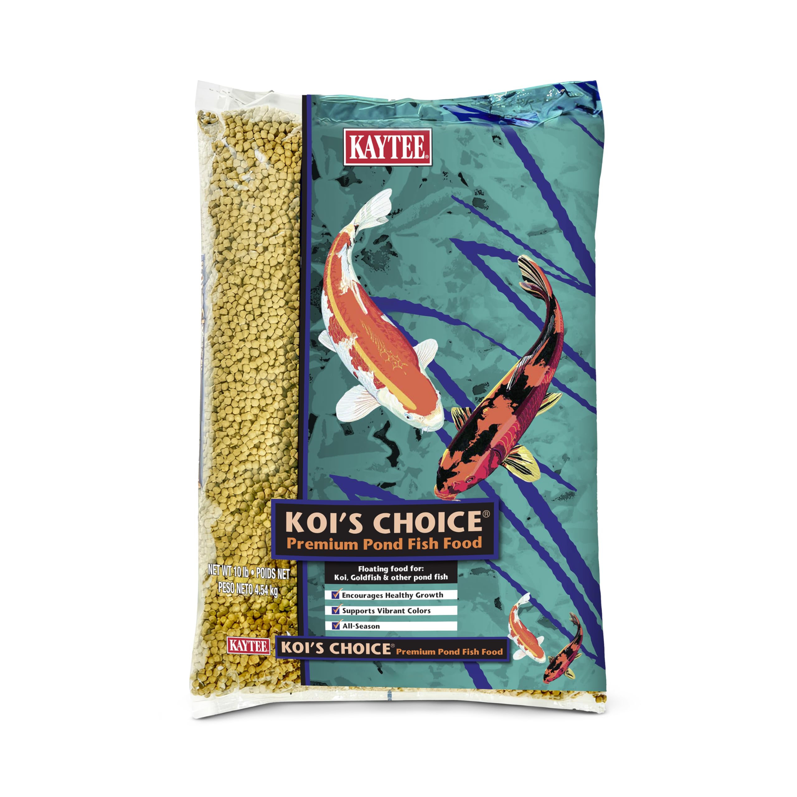 Kaytee Koi's Choice Floating Fish Food for Koi, Goldfish & Pond Fish | Supports 