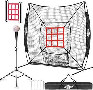 Baseball Net & Softball Net 7x7 ft with/without Batting Tee