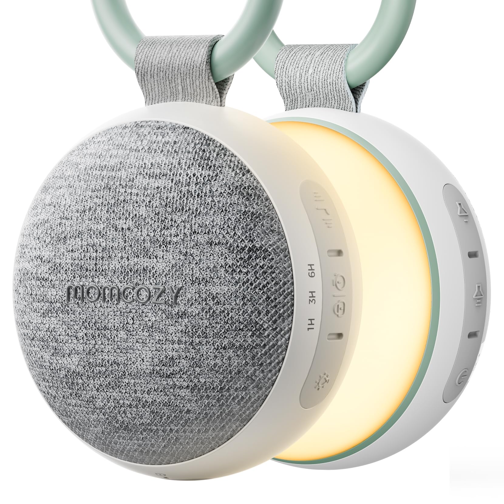Momcozy Portable Baby White Noise Machine, Sleep Soother with Night Light | 20 S