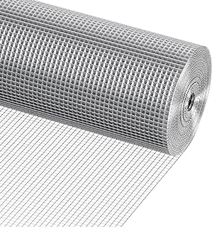 VEVOR Hardware Cloth, 1/4 inch, Hot Dipped Galvanized Wire Mesh Roll, Chicken Wire Fencing, Wire Mesh for Rabbit Cages, Garden, Small Rodents (48in x 50ft)