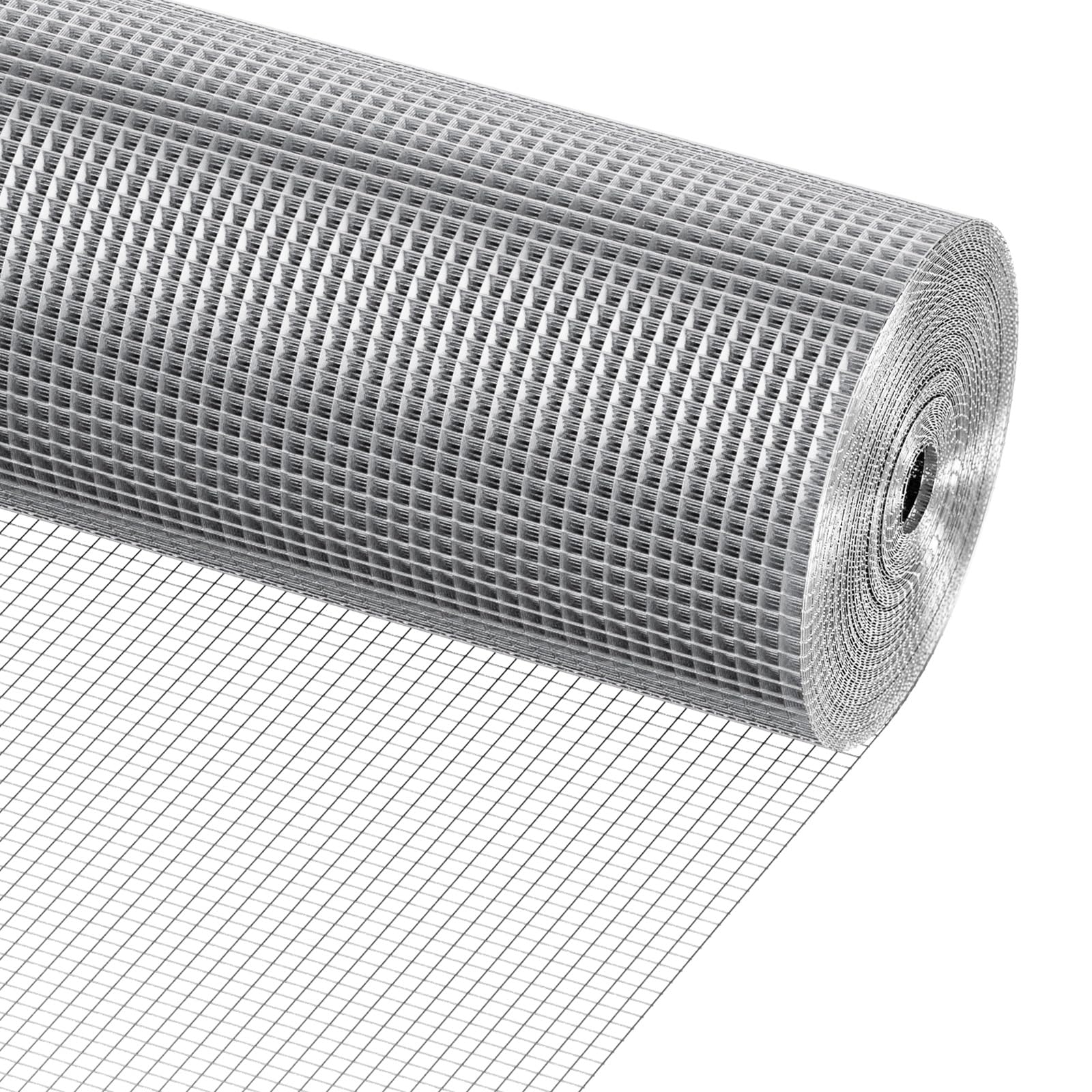 VEVOR Hardware Cloth, 1/4 inch, Hot Dipped Galvanized Wire Mesh Roll, Chicken Wi