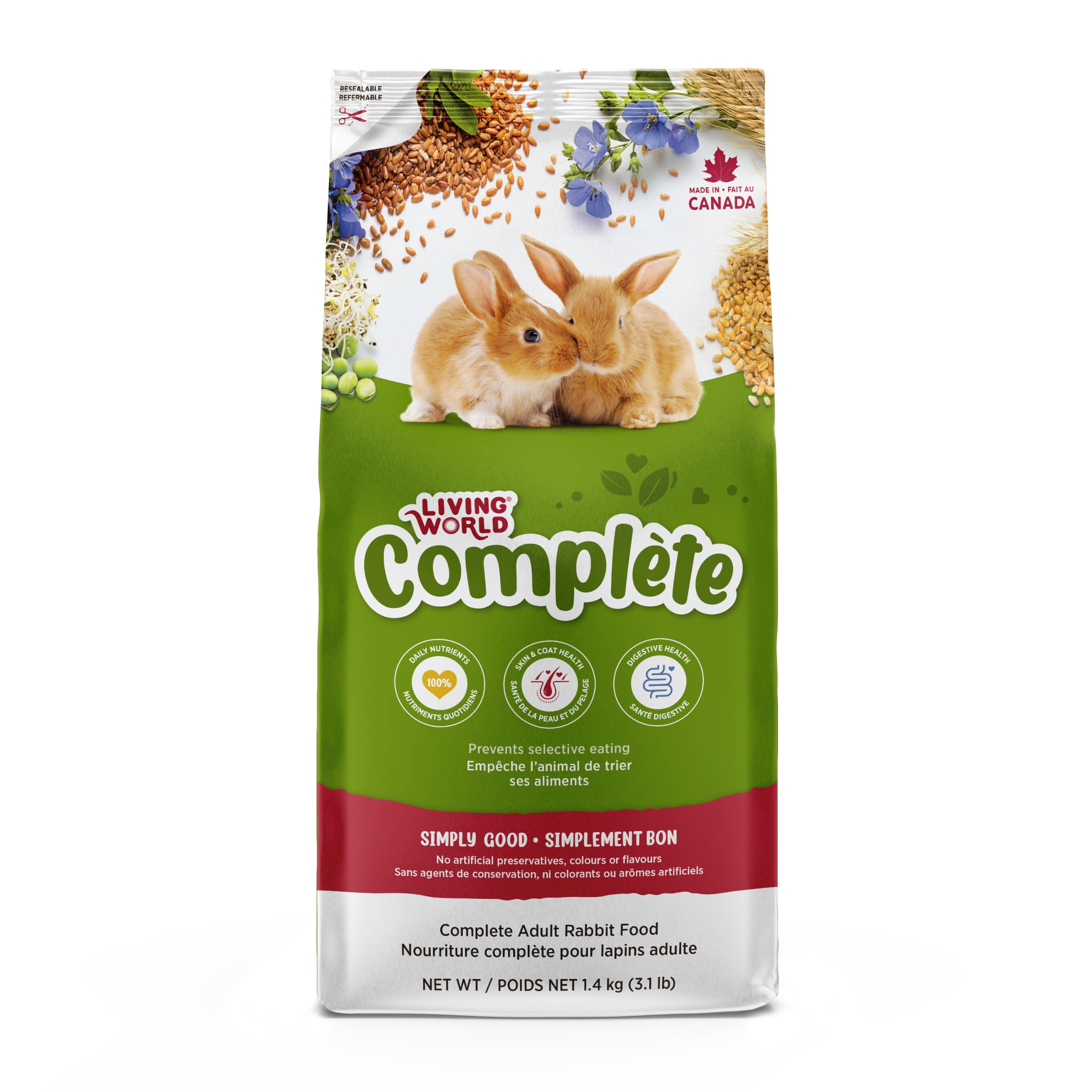 Living World Canadian Extrusion Rabbit Food - 1.4kg