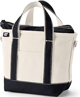 Lands' End Zip Canvas Tote