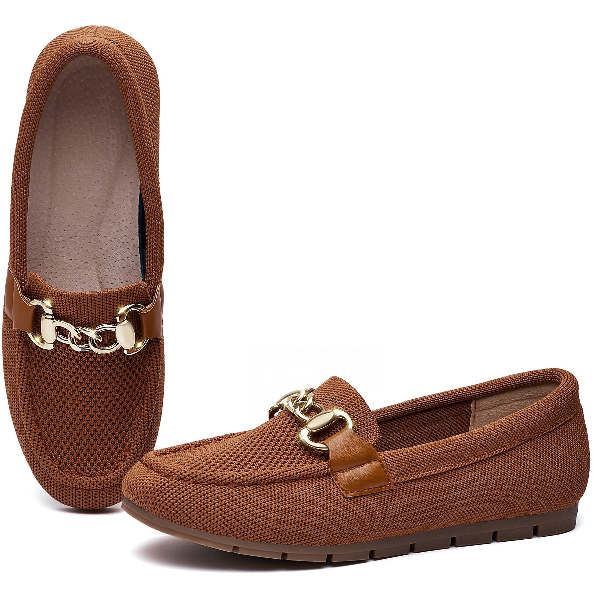 ABEJOJO Women Loafers Comfortable Casual Flat Shoes Walking Driving Elegant