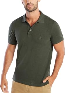 Nautica Men's Classic Fit Short Sleeve Solid Soft Cotton Polo Shirt Polo Shirt