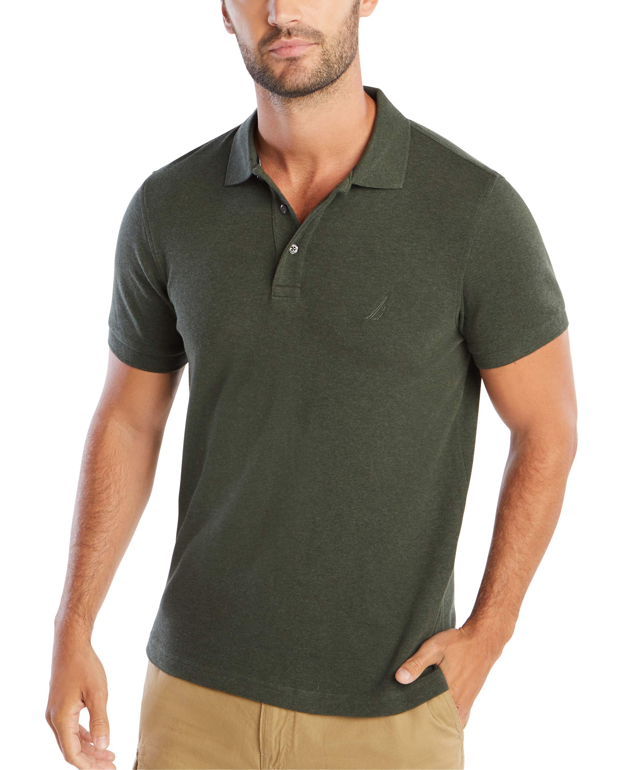 Nautica Men's Classic Fit Short Sleeve Solid Soft Cotton Polo Shirt Polo Shirt