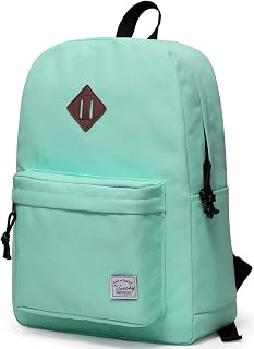 Vaschy Lightweight School Backpack, Water Resistant 20 Liters Backpack for Teen Girls Boys Rucksack for Men Women, Travel Backpack, Casual Daypack