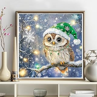 5D Diamond Art Kits for Adults Christmas Diamond Painting Kits Full Round Drill Crystal Embroidery Cross Stitch for Wall Decor Christmas Gifts 12x12