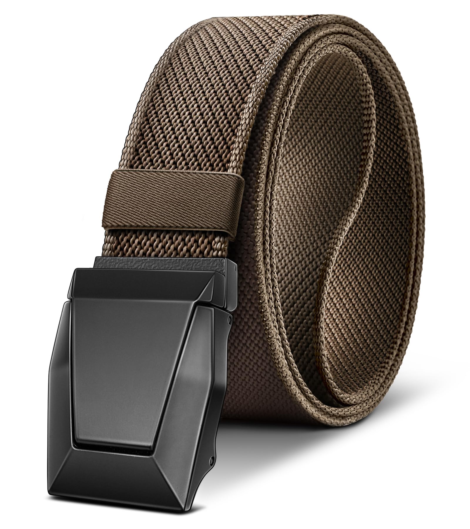 Tactical Belt for Men, 1.5" Stretch Nylon Gift Belt for Hiking Military Work Qui
