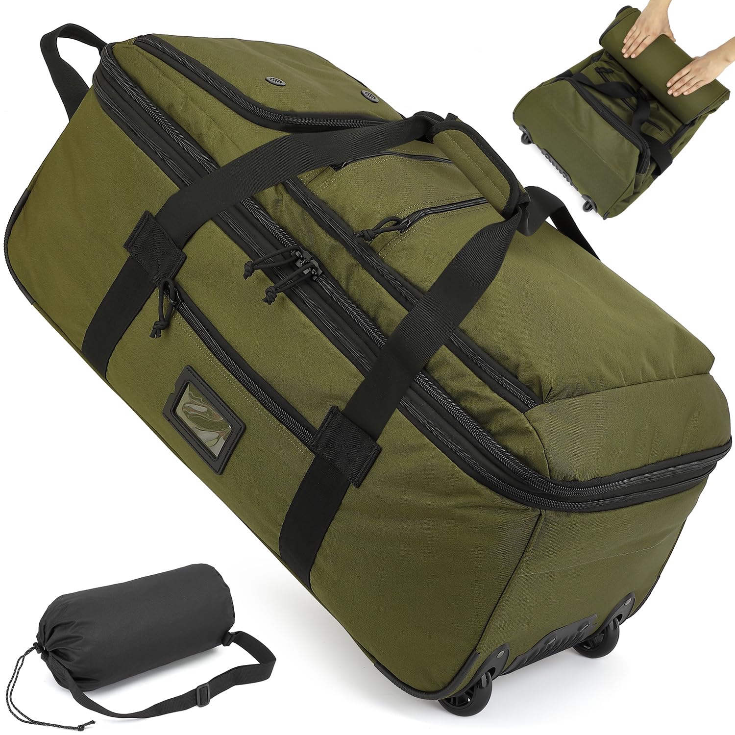 Large Foldable Duffle Bag with Wheels 85-100L Expandable Wheeled Holdall Extra L