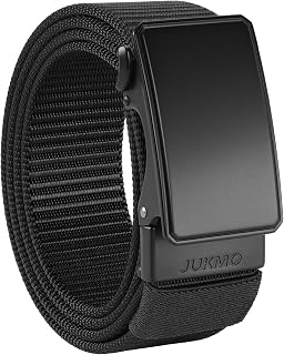 JUKMO Men's Automatic Belt 3.8 cm Nylon Ratchet Leisure for Jeans