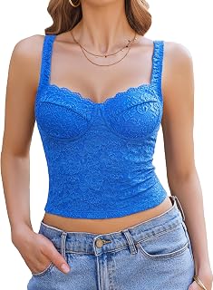 Avidlove Summer Lace Sweetheart Neck Adjustable Strap Going Out 2025 Tank Top