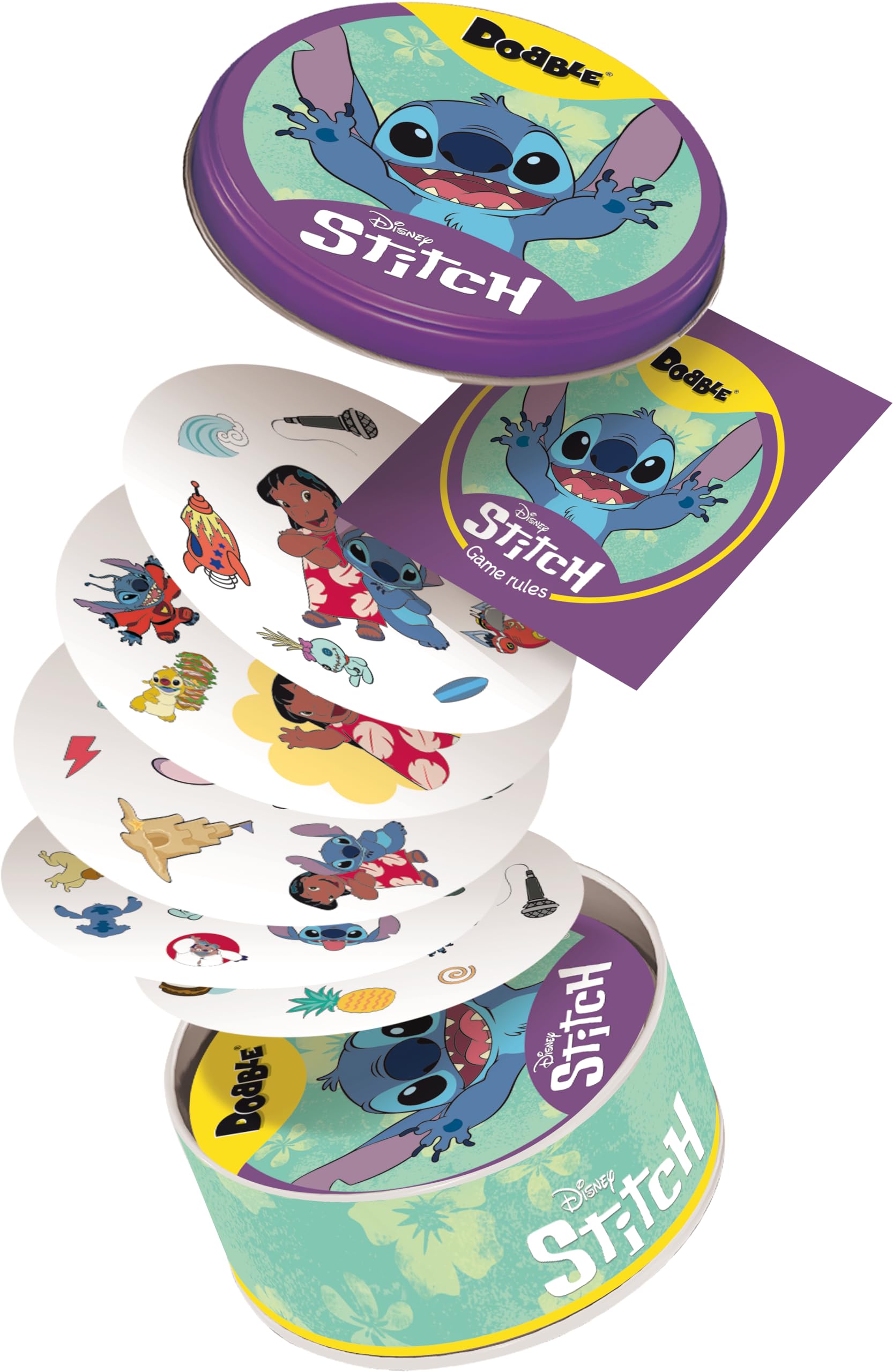 Asmodee | Disney Dobble Lilo and Stitch | Family Card Game | Ages 6+ | 2-8 Playe