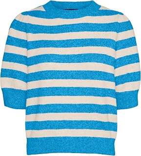 Vero Moda Vmdoffy 2/4 O-Neck Pullover Ga Noos Maglione Lavorato a Maglia Donna