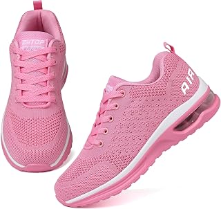ziitop Running Shoes for Women Walking Shoes Athletic Air Cushion Tennis Shoes Ladies Non Slip Lightweight Fashion Sneakers Breathable Mesh Sport Shoes Girls Workout Casual Gym Jogging Shoes