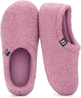 RockDove Ladies Teddy Fleece Closed Heel Indoor Slippers