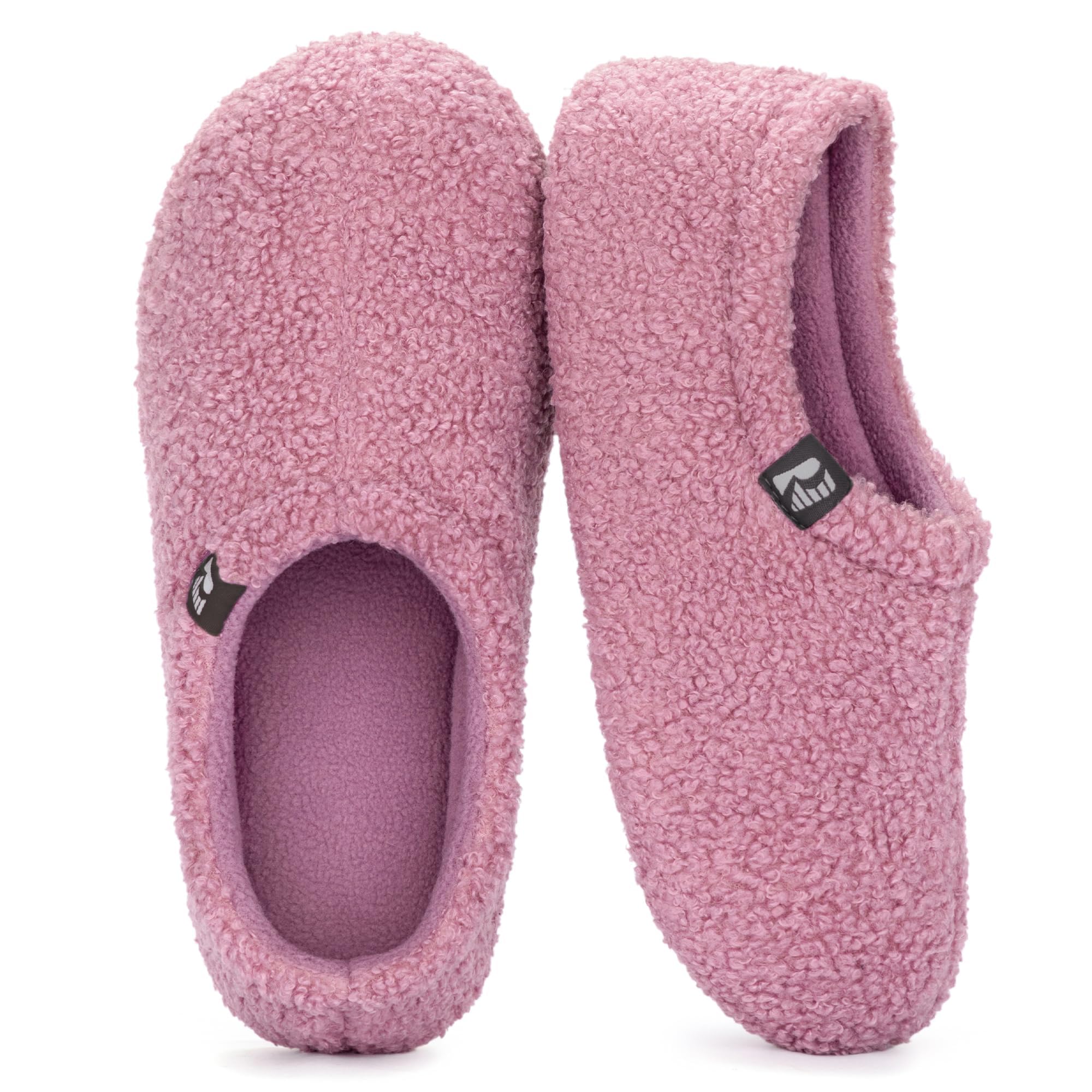 RockDove Ladies Teddy Fleece Closed Heel Indoor Slippers