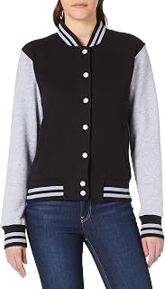Build Your Brand Ladies Sweatshirt College Jacket Varsity Women's Jacket