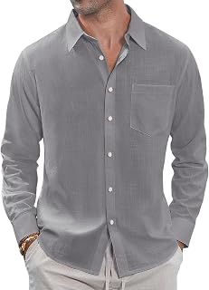 J.VER Pantalones De Pijama Button Down Men's Shirt