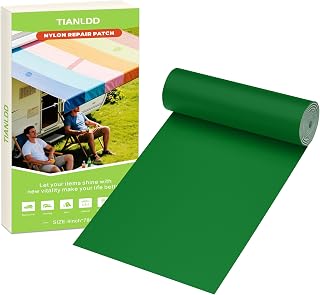 TIANLDD 4x78in Waterproof Repair Tape for Boat Covers,Tents,Tarp,RV Awning，Fabric Repair Tape(Green)
