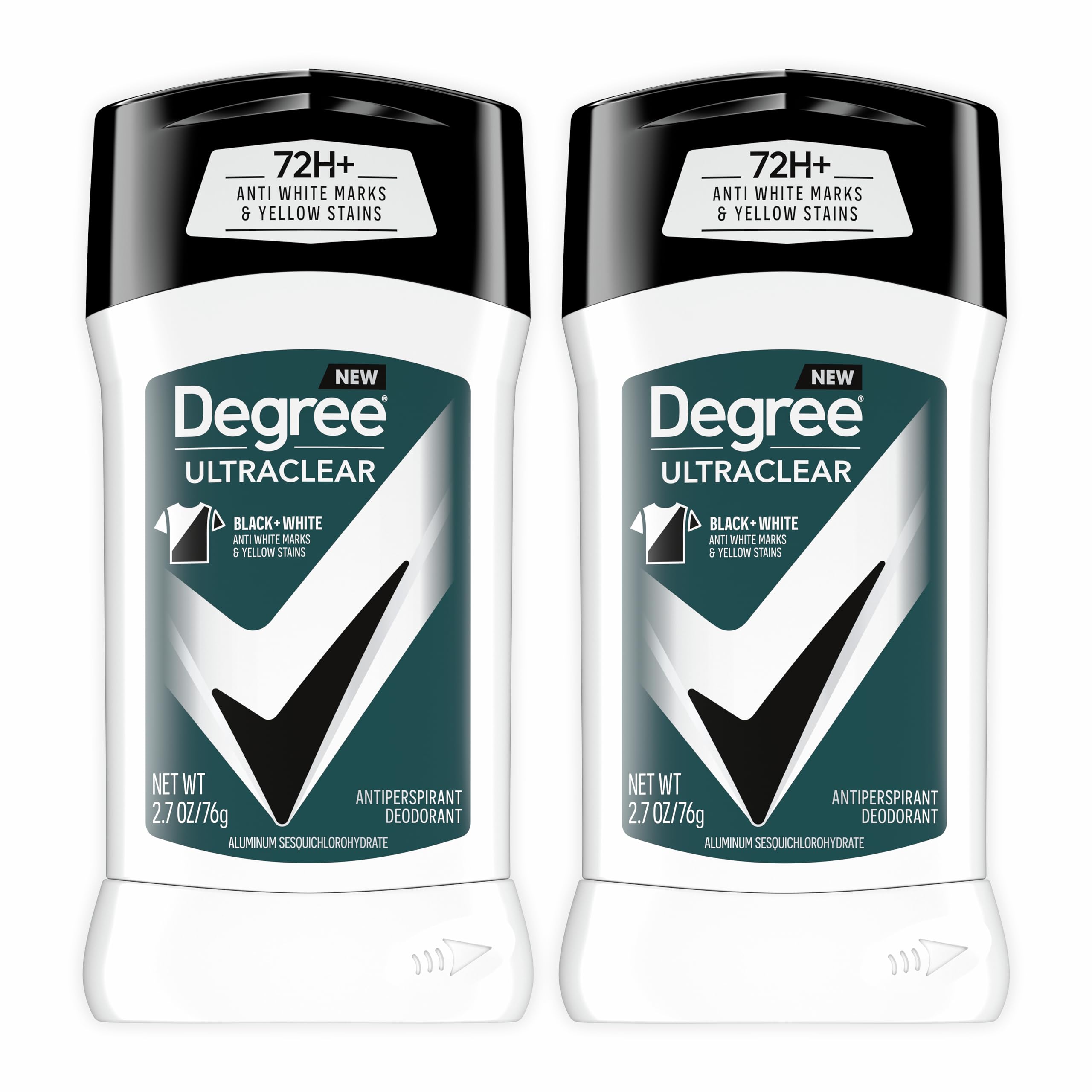 Degree Men UltraClear Antiperspirant Deodorant, 2 Count, 2.7 oz | For long days,