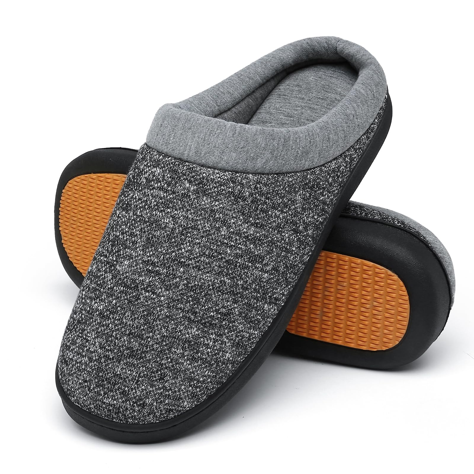 Mishansha Mens Womens Memory Foam Open Back Slippers Size 3-15