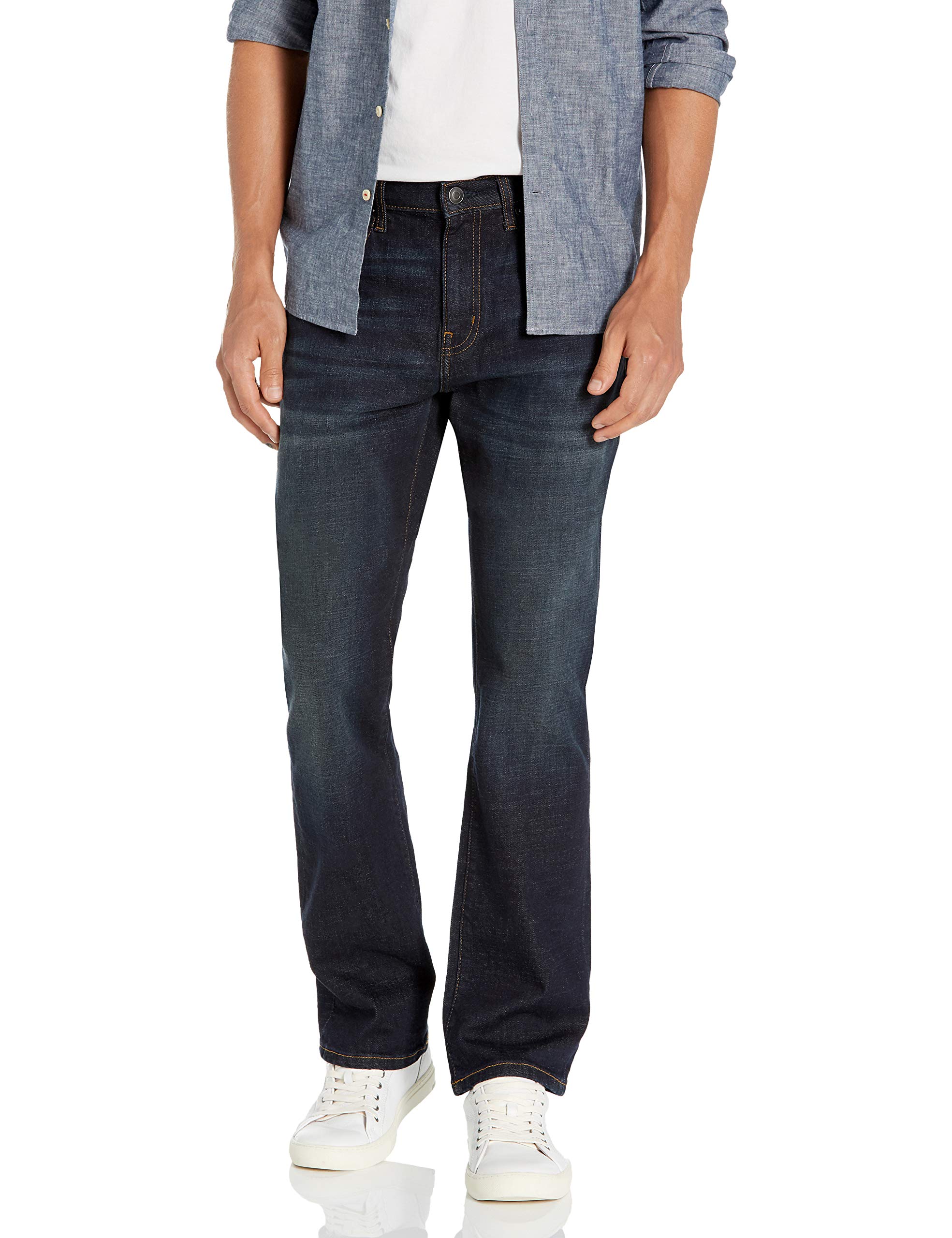 Amazon Essentials Men's Slim Fit Stretch Jeans, Bootcut – Colours Out of Product