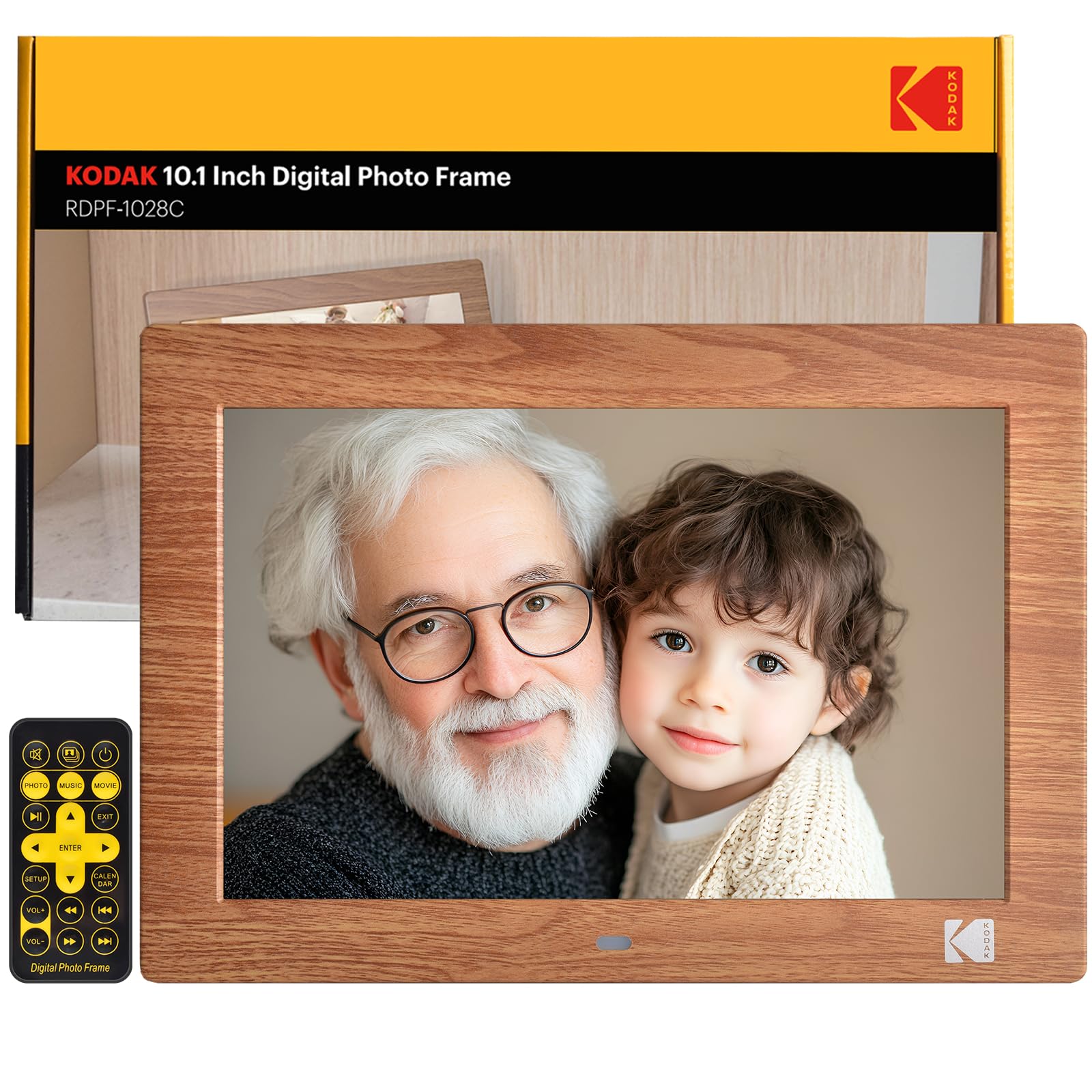 KODAK 10.1 Inch Digital Picture Frame with Remote Control, 1280x800 HD Display D