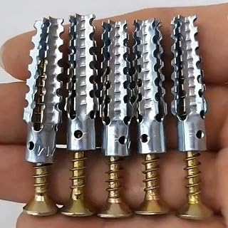 30 Sets Anti-Loosen Anchor Drill Plug Serrated Expansion Screw Nail Fastener Drill Bolt Kit