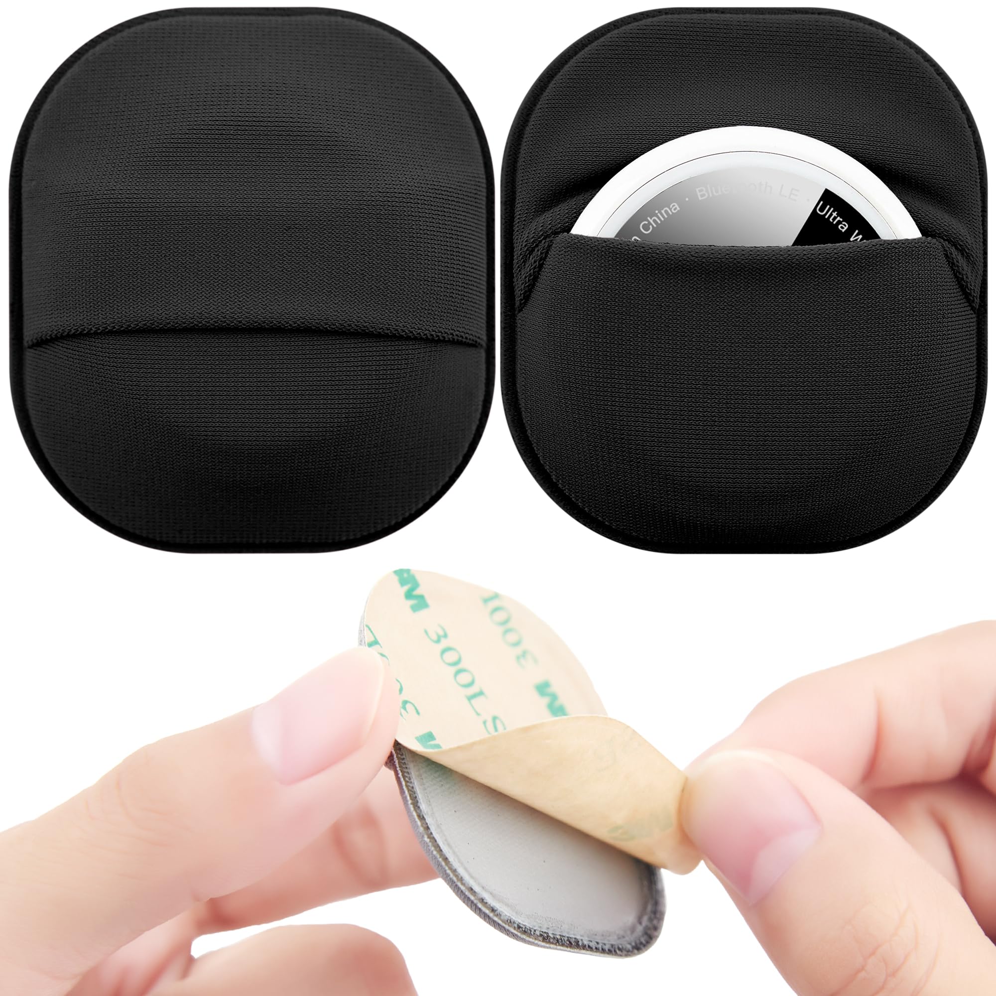 DDJ 2 Pack for Airtag Adhesive Mount, for Air Tag Holder Case with 3M Adhesive S