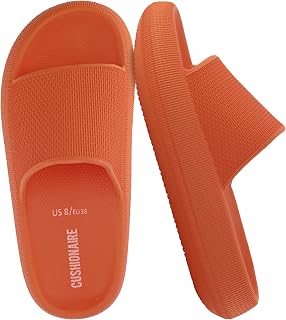 CUSHIONAIRE Women's Feather Cloud Recovery Slide Sandal + Comfort
