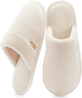 ULTRAIDEAS Pantoufles confortables à enfiler pour femme, douces, chaudes et légères, en mousse à mémoire de forme, chaussures d'intérieur
