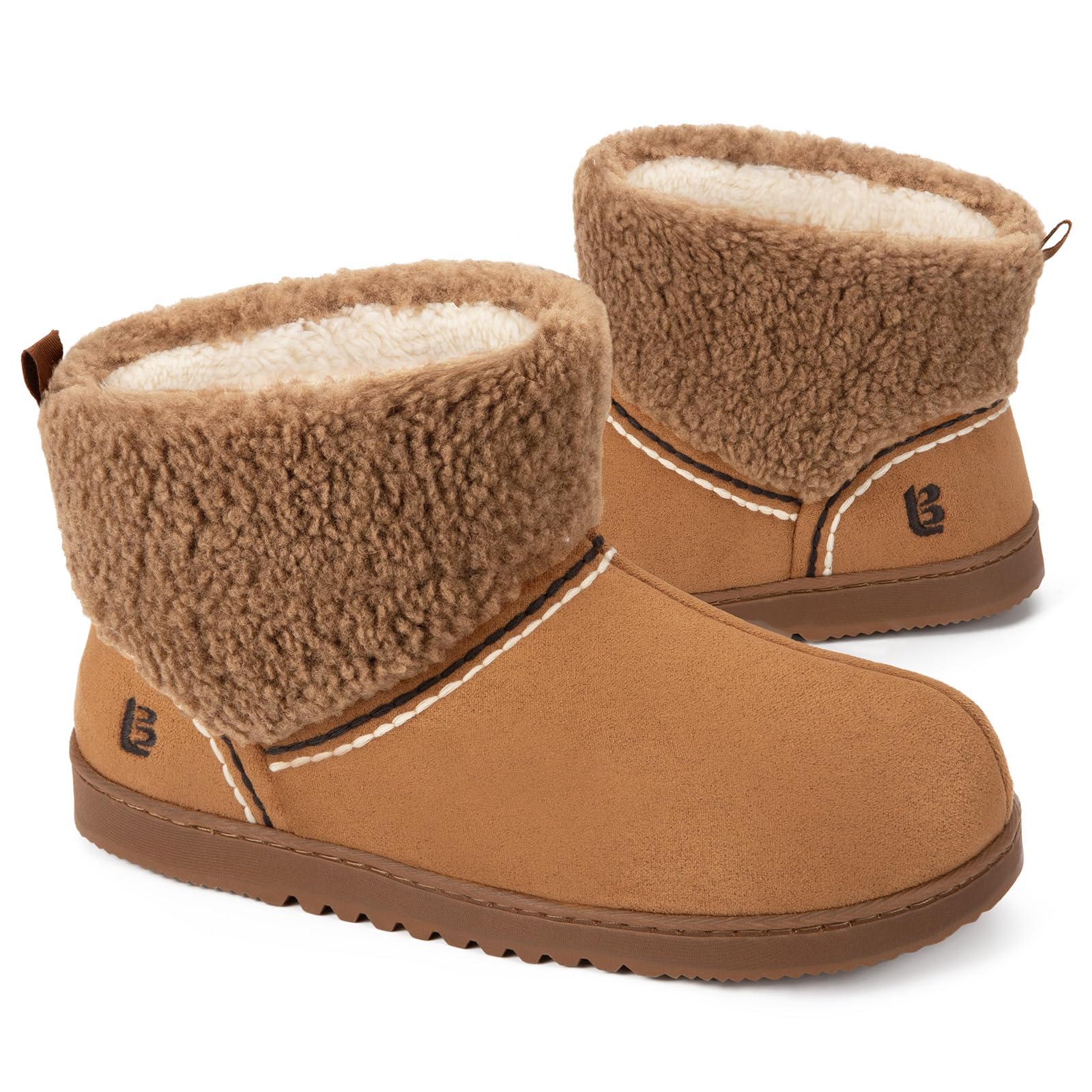 LongBay Women's Bootie Slippers Memory Foam Warm Winter House Shoes Gifts