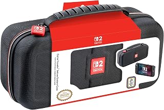 R.D.S. INDUSTRIES, INC. - Game Traveler Deluxe Licensed Travel Case for Nintendo Switch, Nintendo Switch 2, OLED, Black Medium (NS230)