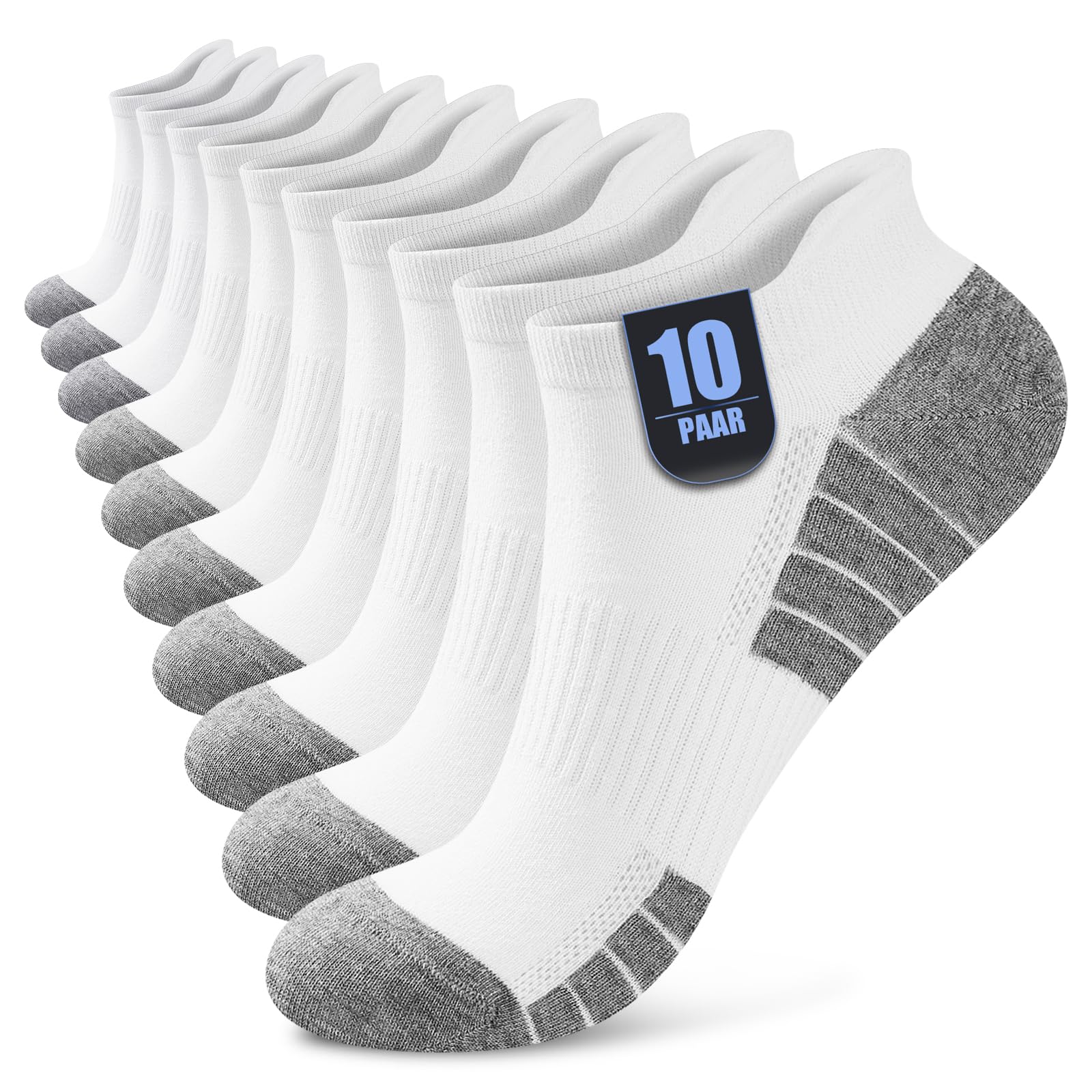 Men's Women's Ankle Socks 10/20 Pairs, Cotton