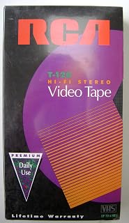 RCA T-120 Hi-Fi Stereo Premium VHS Video Cassette Tape - 6 hours Durable and Consistent Performance