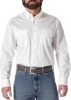 Wrangler Men's Painted Desert Two Pocket Long Sleeve Button Work Shirt