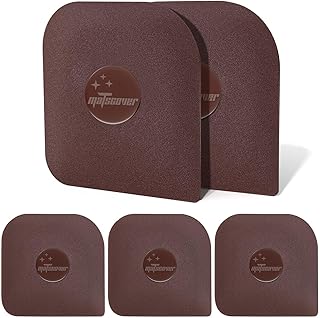 Pan Scraper, 5 Pcs Pot & Dish Scraper Plastic, Sturdy Scraper Kitchen Tool | Pot Scraper Non Scratch for Cast Iron, Pot and Pan Cleaning, Food Scraper for Dishes, Home & Apartment Essentials