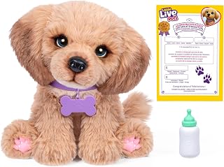 Little Live Pets My Really Real Puppy Bailey, 60+ Sounds | 32.8cm interactive plush with realistic blinking eyes, feeds and sounds real; kids toys for ages 4+