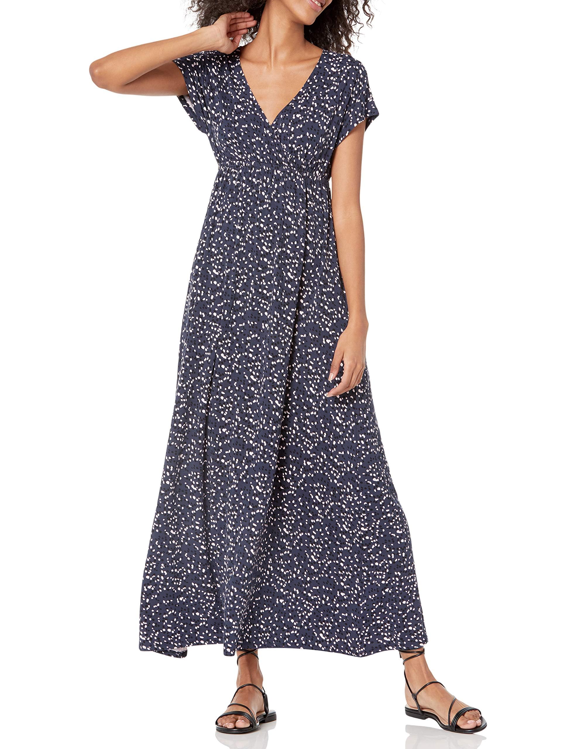 Amazon Essentials Damen Tailliertes Leichtes Sommer-Maxikleid (Erhältlich in Übe