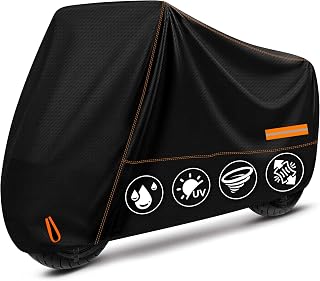 Rimwig motorbike cover waterproof 245x105x125cm outdoor motorcycle cover | Durable Oxford Fabric,Waterproof fabric,With lock hole,reflective strip,elastic band,snap fastener