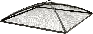 Sunnydaze Heavy Duty Steel Mesh Square Fire Pit Screen Cover, 40" x 40" | Ember & Spark Protection, Outdoor Firepit Spark Screen Lid, Metal Dome Fire Screen for Backyard, Patio, Camping, or Outside