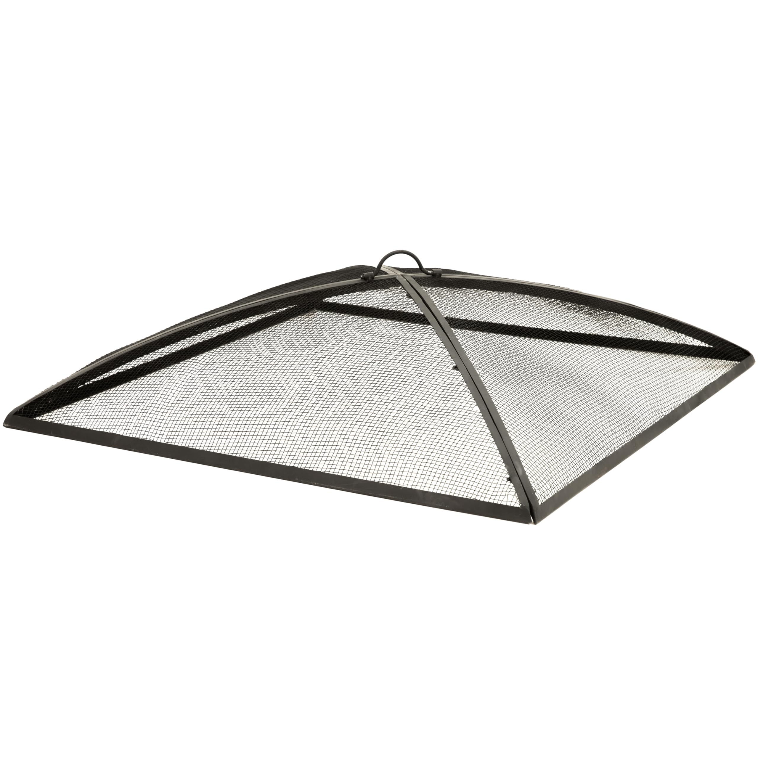 Sunnydaze Heavy Duty Steel Mesh Square Fire Pit Screen Cover, 40" x 40" | Ember 